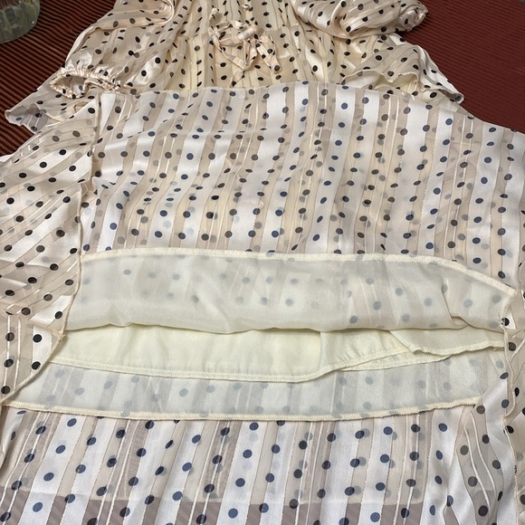 NWT O.P.T. Polka Dot Tiered midi Dress size S - Picture 8 of 10